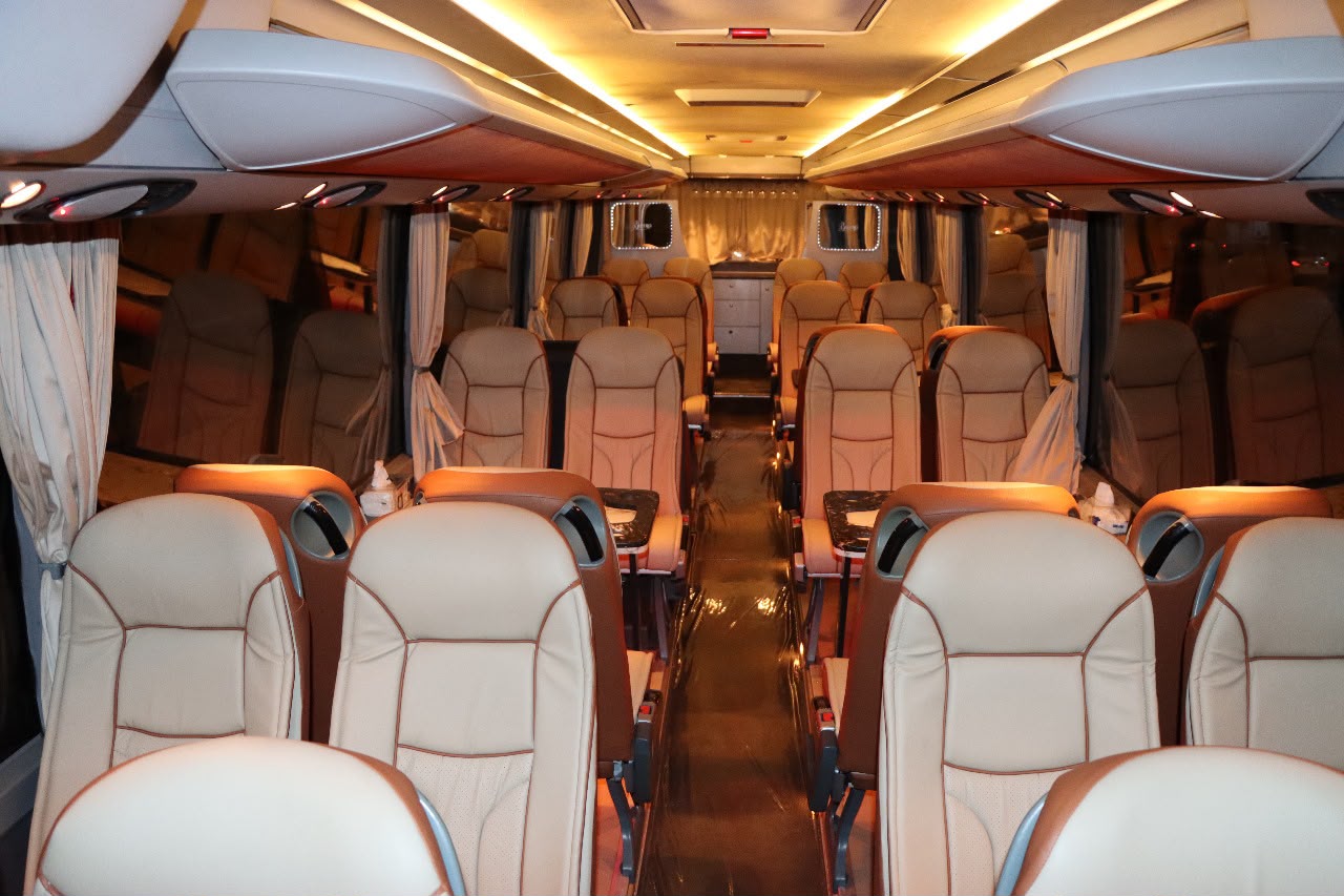 Leather seats cabin